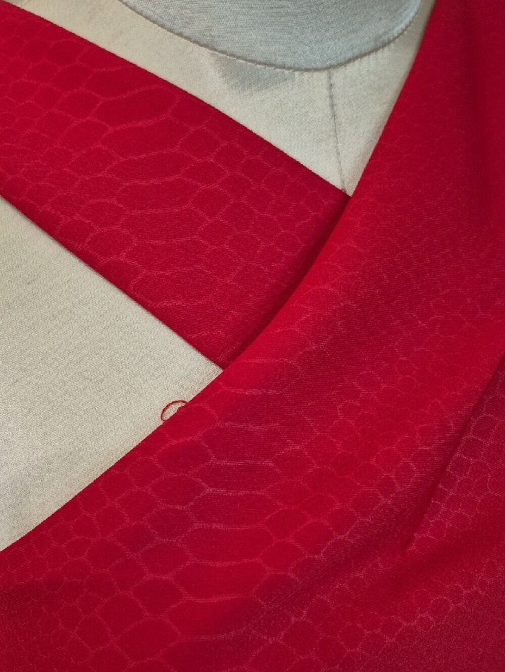 Red Cross-Strap Sheath Dress View 3